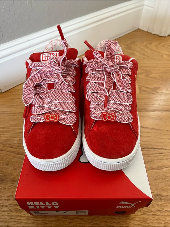 Puma Shoes - Hello Kitty x Puma Suede XL Red Bow (7.5, Women’s)
